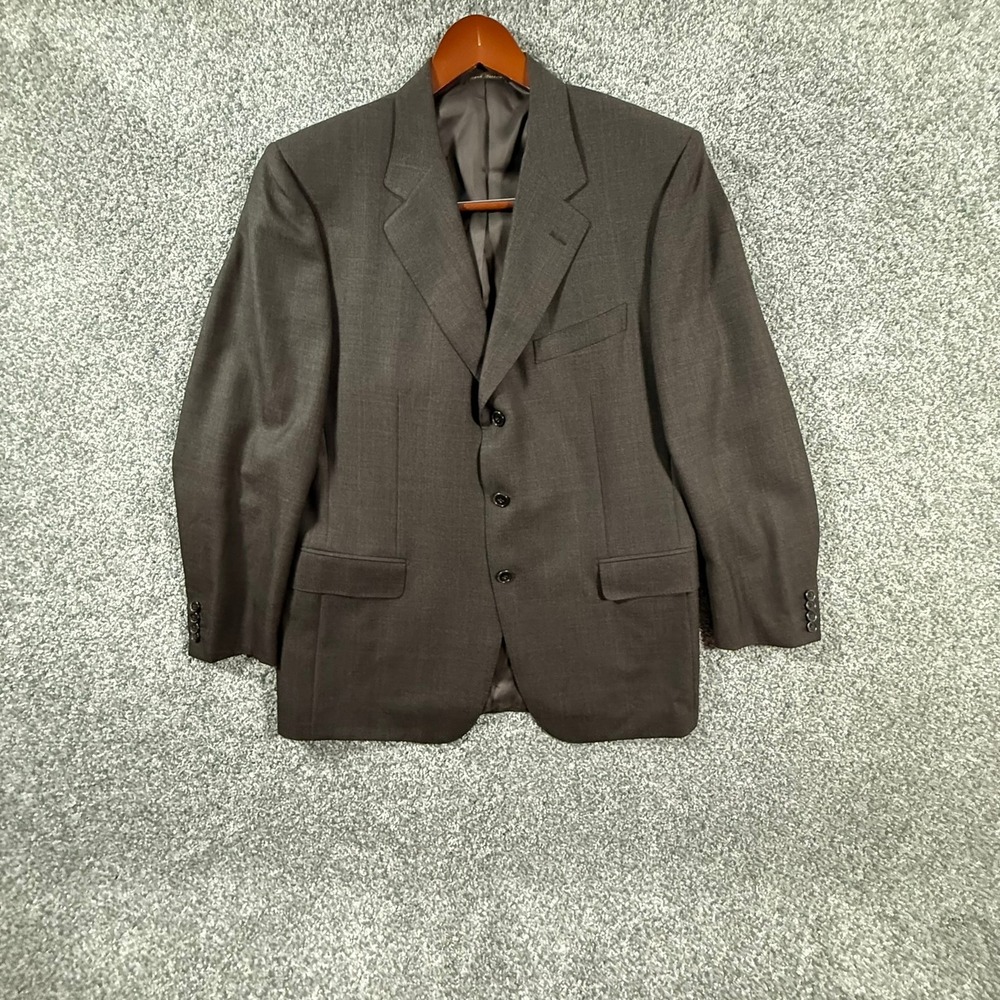Ravazzolo Socrate Roma 44R Brown Virgin Wool Blazer Sport Coat Italy 3 Btn
